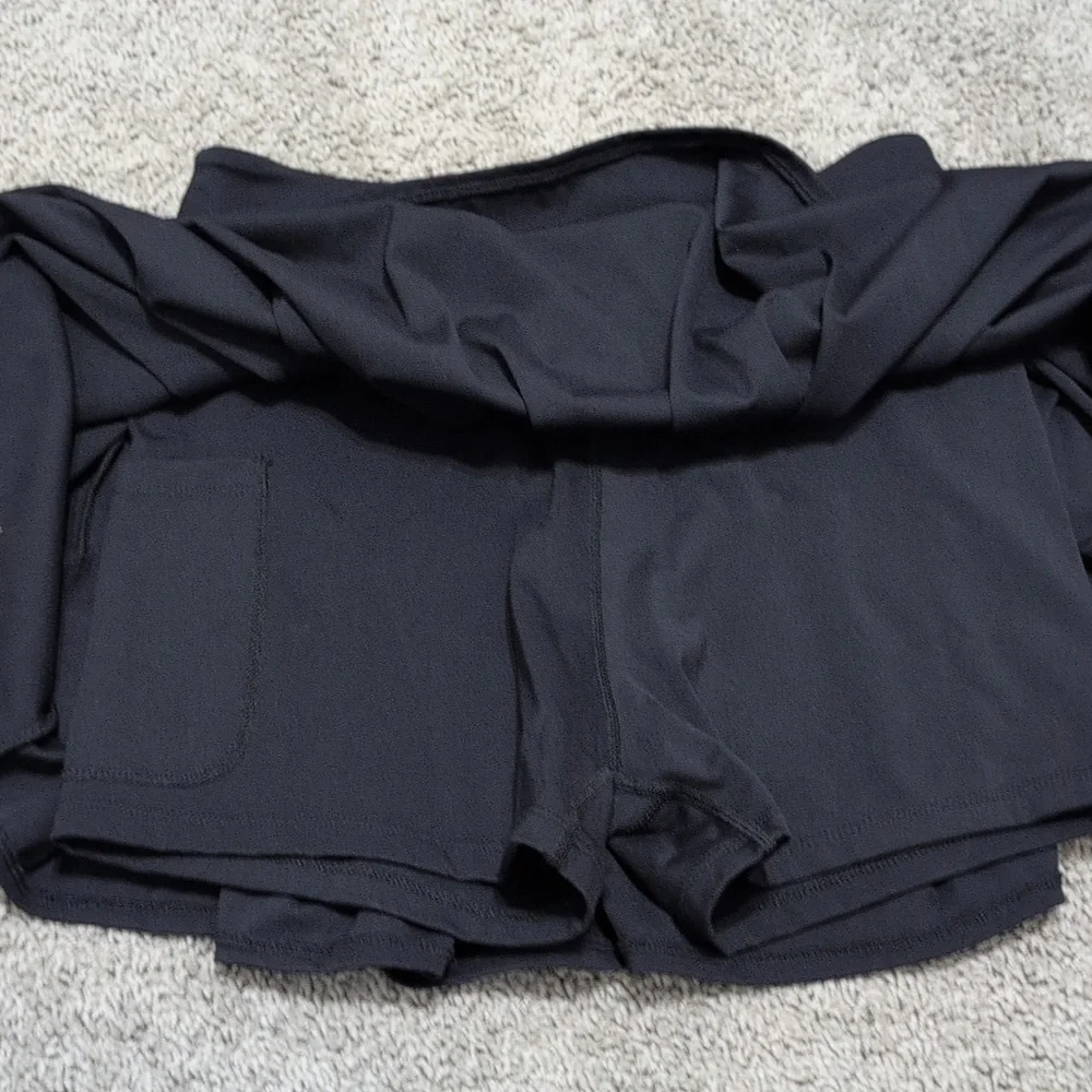 Nova Sport Tennis Skirt Skort Pleated Black Size‎ Medium